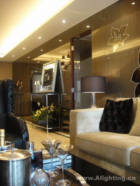 Deep tone interior decoration picture