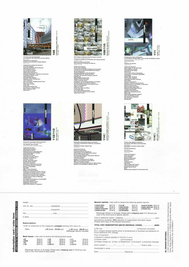 Indoor and outdoor works