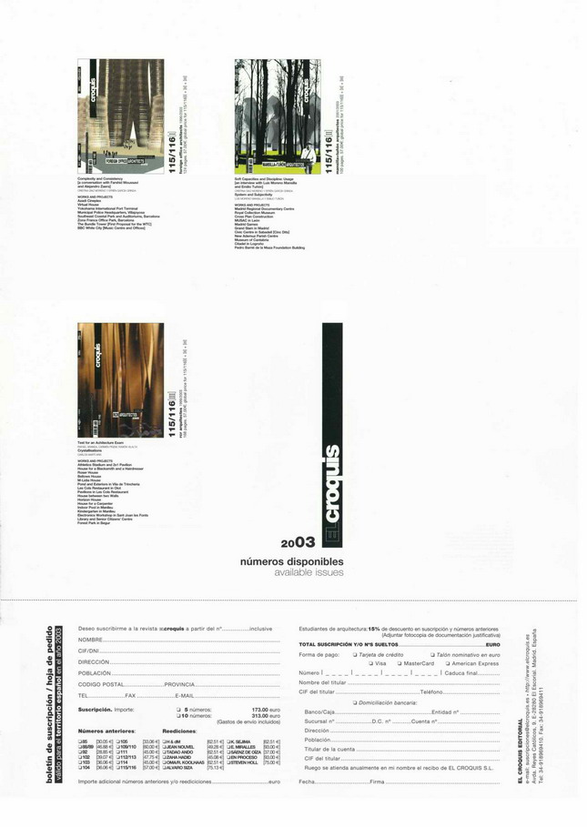 Indoor and outdoor works