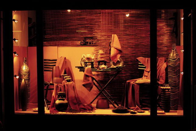 Large stores of Paris and the window display