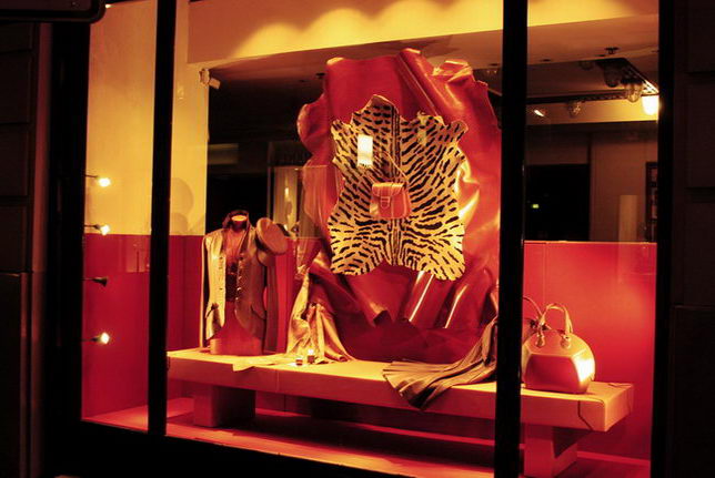 Large stores of Paris and the window display