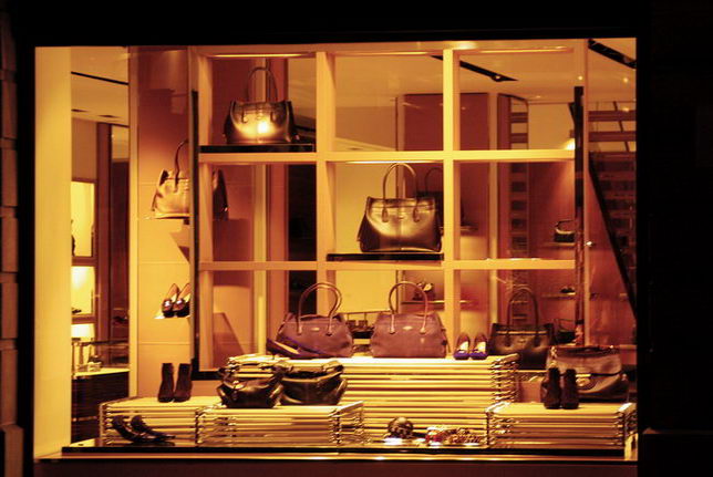 Large stores of Paris and the window display
