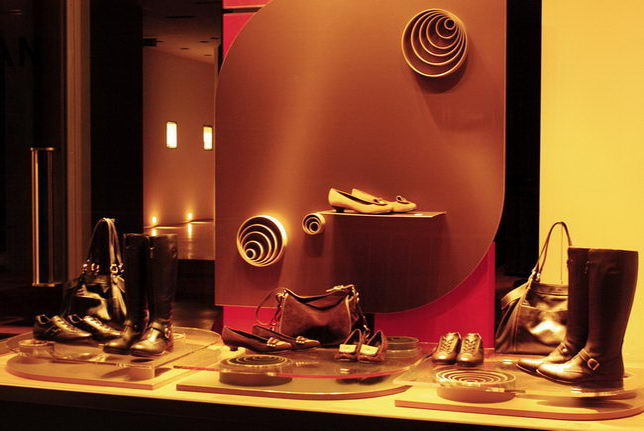 Large stores of Paris and the window display