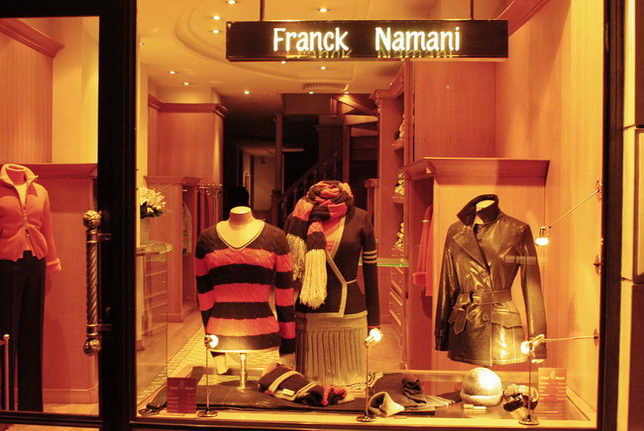 Large stores of Paris and the window display