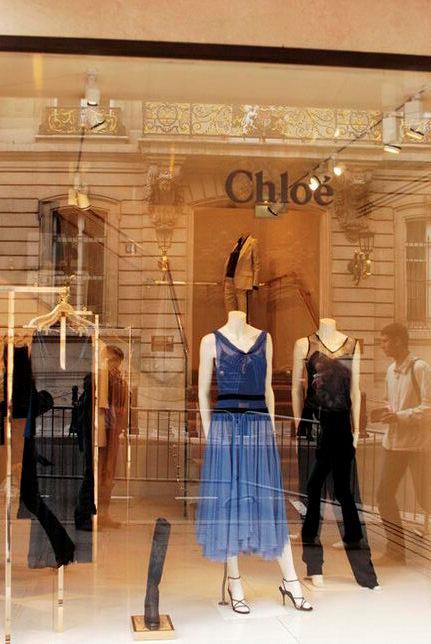 Paris Fashion clothing store Street shooting