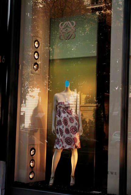 Paris Fashion clothing store Street shooting