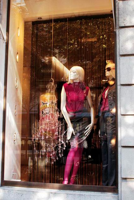 Paris Fashion clothing store Street shooting
