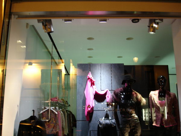 Paris fashion store windows and street shooting