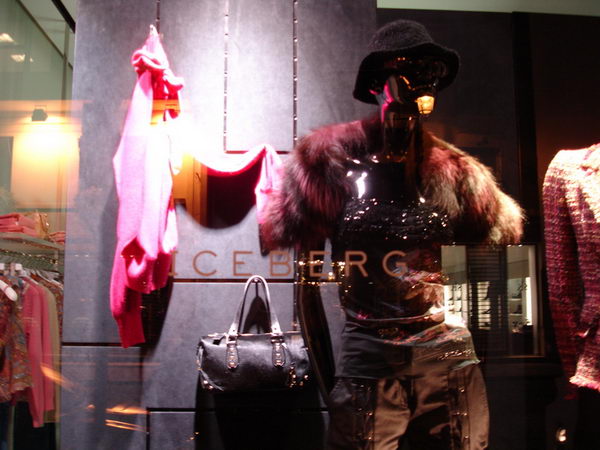 Paris fashion store windows and street shooting