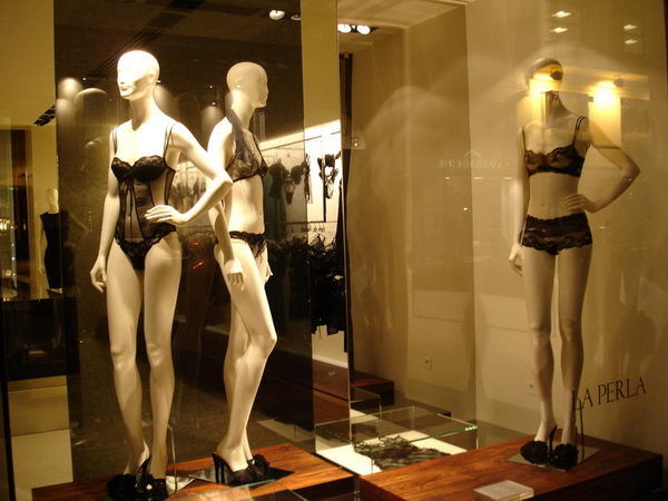 Paris fashion store windows and street shooting