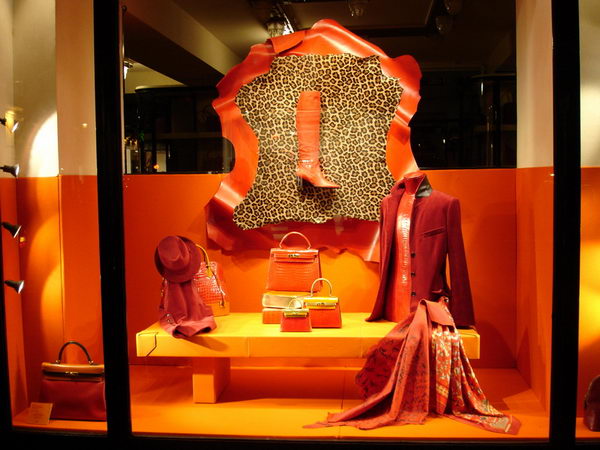 Paris fashion store windows and street shooting