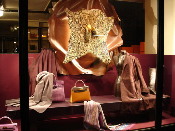 Paris fashion store windows and street shooting