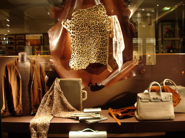 Paris fashion store windows and street shooting