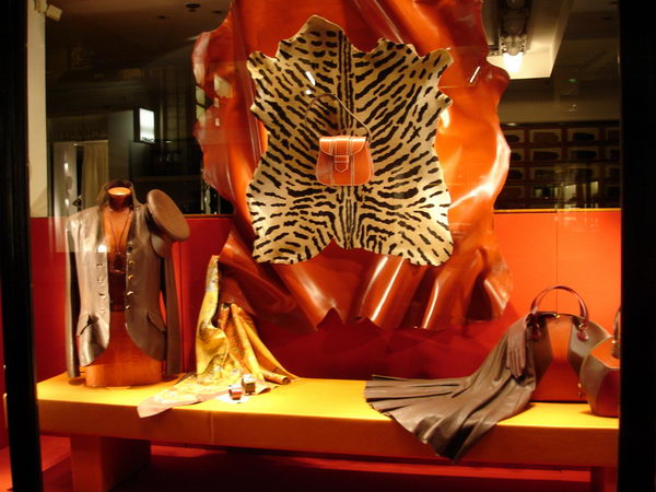 Paris fashion store windows and street shooting