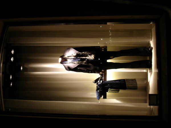 Paris fashion store windows and street shooting