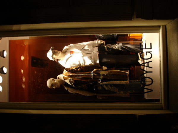 Paris fashion store windows and street shooting