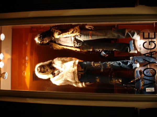 Paris fashion store windows and street shooting