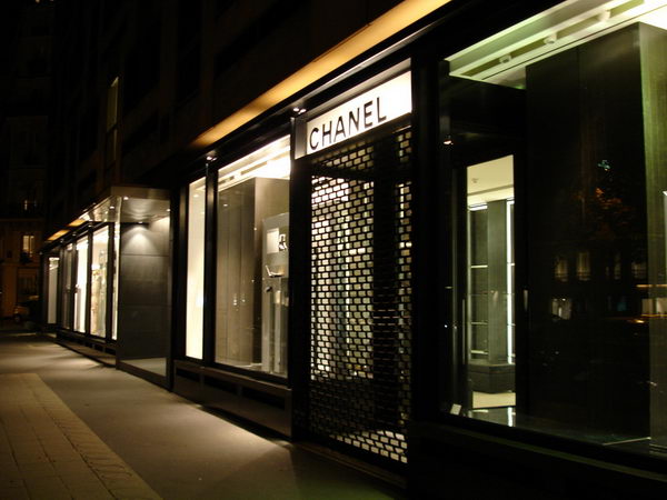 Paris fashion store windows and street shooting