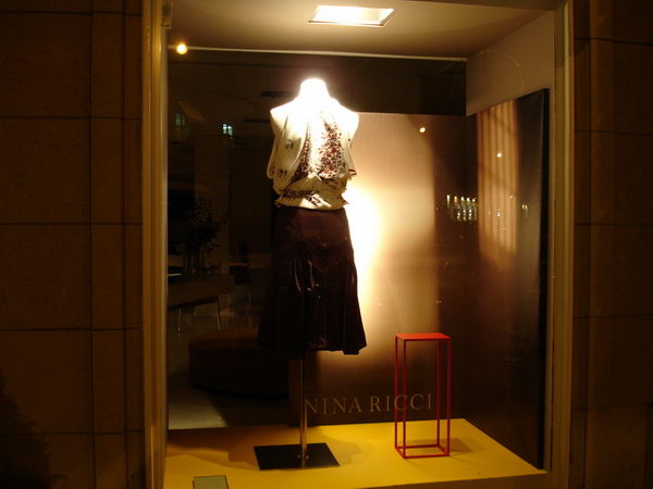 Paris street fashion store windows and Appreciation