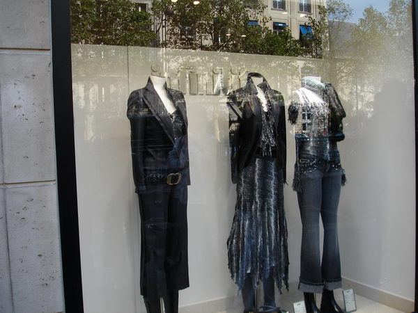 Paris street fashion store windows and Appreciation