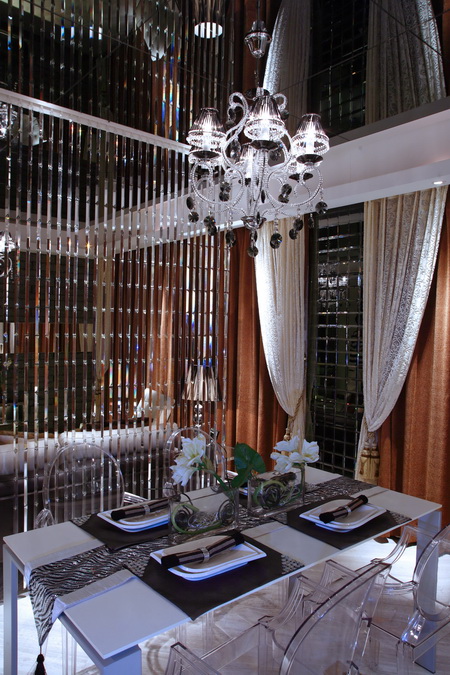 The curtain decoration interior design