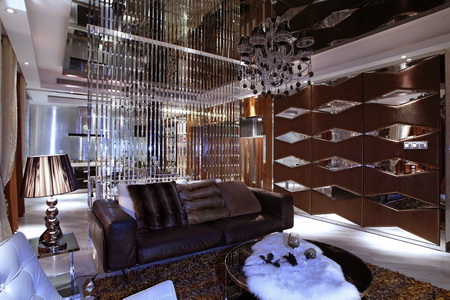 The curtain decoration interior design