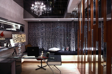 The curtain decoration interior design