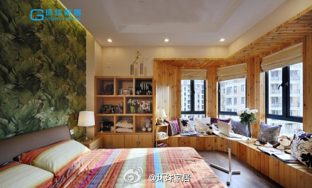 Colorful vitality theme bedroom