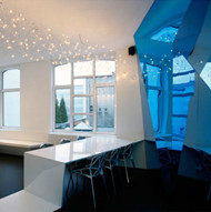 The dark blue sky style interior design