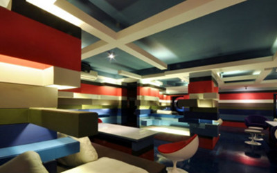 The colorful Indian coffee shop