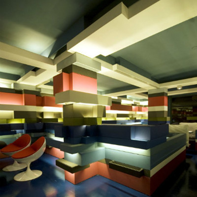 The colorful Indian coffee shop