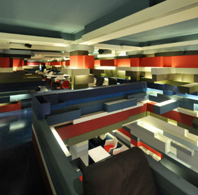 The colorful Indian coffee shop