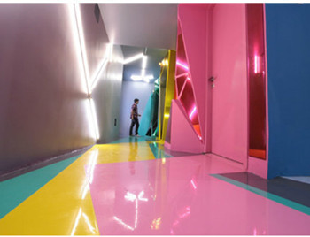Sense of light and colorful interior design