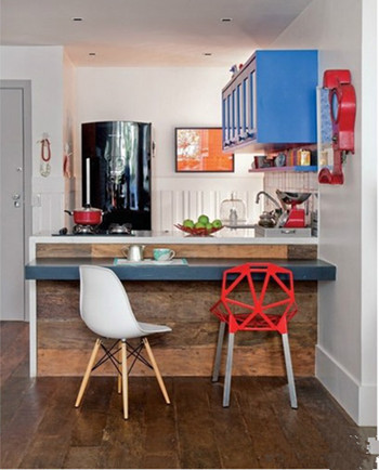 Blue fresh interior design details