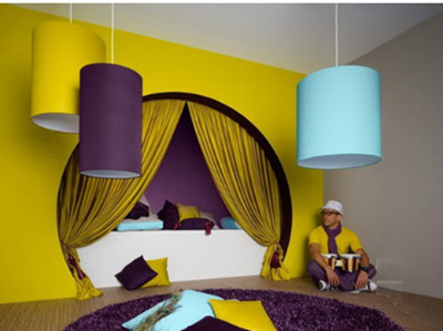 Summer colorful interior design