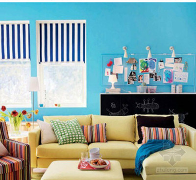 Summer colorful interior design