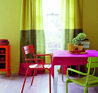 Summer colorful interior design