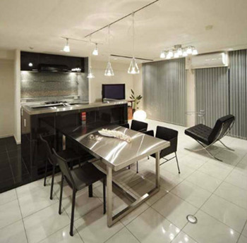 Modern cool black interior design