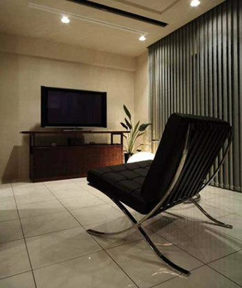 Modern cool black interior design