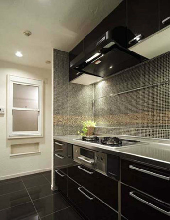 Modern cool black interior design