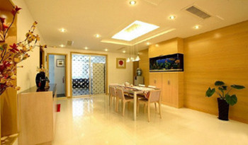 Modern warm color living room design