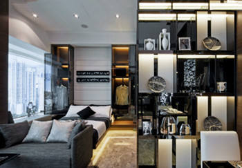 Fashion and cool black hotel design