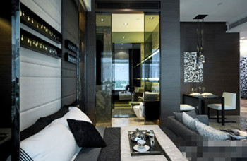 Fashion and cool black hotel design