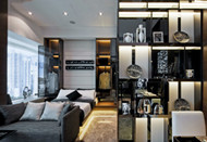 Fashion and cool black hotel design