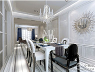 Silver luxury villa interior design