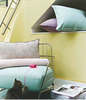 Bright ice cream colors interior design