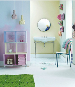 Bright ice cream colors interior design