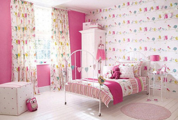 The pink fantasy girls bedroom design