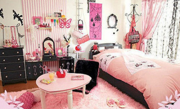The pink fantasy girls bedroom design