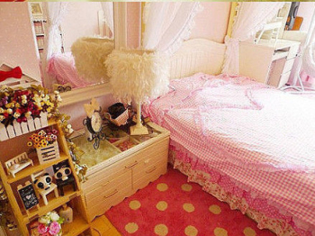 The pink fantasy girls bedroom design